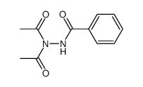 N,N-diacetyl-N'-benzoylhydrazine Structure