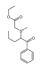 (2-ethoxy-2-oxoethyl)-methyl-(1-oxo-1-phenylpentan-2-yl)sulfanium Structure