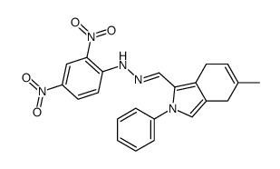 N-[(Z)-(5-methyl-2-phenyl-4,7-dihydroisoindol-1-yl)methylideneamino]-2,4-dinitroaniline结构式