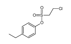 (4-ethylphenyl) 2-chloroethanesulfonate Structure