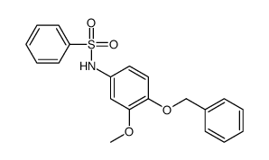 N-(3-methoxy-4-phenylmethoxyphenyl)benzenesulfonamide结构式
