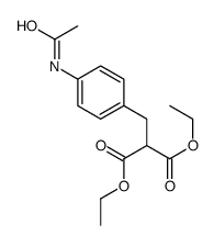 diethyl 2-[(4-acetamidophenyl)methyl]propanedioate Structure