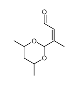 3-(4,6-dimethyl-1,3-dioxan-2-yl)but-2-enal Structure