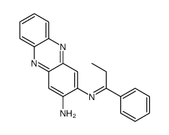 3-(1-phenylpropylideneamino)phenazin-2-amine Structure
