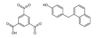 3,5-dinitrobenzoic acid,4-(naphthalen-1-ylmethyl)phenol结构式