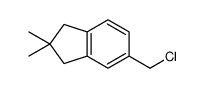 5-(chloromethyl)-2,2-dimethyl-1,3-dihydroindene结构式