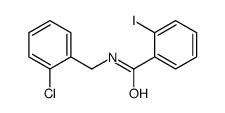 N-[(2-chlorophenyl)methyl]-2-iodobenzamide Structure