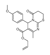 prop-2-enyl 6-(4-methoxyphenyl)-8-methyl-4-oxo-3,6-dihydro-2H-pyrimido[2,1-b][1,3]thiazine-7-carboxylate Structure