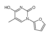 1-(furan-2-yl)-5-methylpyrimidine-2,4-dione结构式