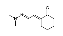 2-[(Dimethylhydrazono)ethyliden]cyclohexanon结构式