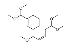 1-(dimethoxymethyl)-3-(1,5,5-trimethoxypent-2-enyl)cyclohexene结构式