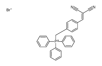 [4-(2,2-dicyanoethenyl)phenyl]methyl-triphenylphosphanium,bromide Structure