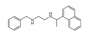 N-benzyl-N'-(1-naphthalen-1-ylethyl)ethane-1,2-diamine结构式