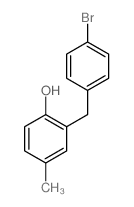 Phenol,2-[(4-bromophenyl)methyl]-4-methyl-结构式