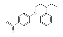N-ethyl-N-[2-(4-nitrophenoxy)ethyl]aniline Structure