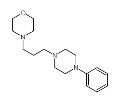 4-[3-(4-phenylpiperazin-1-yl)propyl]morpholine structure