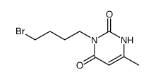 3-(4-bromo-butyl)-6-methyl-1H-pyrimidine-2,4-dione结构式