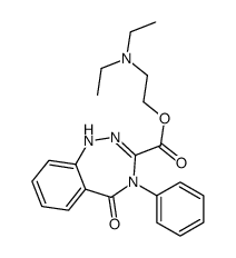 2-(diethylamino)ethyl 5-oxo-4-phenyl-1H-1,2,4-benzotriazepine-3-carboxylate Structure