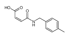 (Z)-3-(4-methylbenzylcarbamoyl)acrylic acid Structure