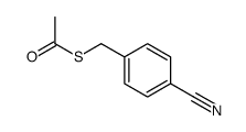 Thioacetic acid S-(4-cyano-benzyl) ester Structure