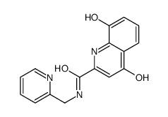 8-hydroxy-4-oxo-N-(pyridin-2-ylmethyl)-1H-quinoline-2-carboxamide Structure