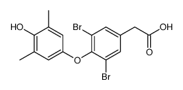 2-[3,5-dibromo-4-(4-hydroxy-3,5-dimethylphenoxy)phenyl]acetic acid结构式