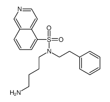 N-(4-aminobutyl)-N-(2-phenylethyl)isoquinoline-5-sulfonamide Structure