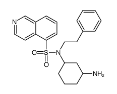 N-(3-aminocyclohexyl)-N-(2-phenylethyl)isoquinoline-5-sulfonamide Structure