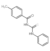 4-methyl-N-(phenylthiocarbamoyl)benzamide Structure