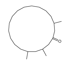 3,5,18-trimethylcyclononadecan-1-one结构式