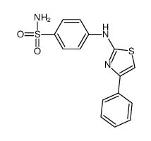 4-[(4-Phenyl-2-thiazolyl)amino]-benzenesulfonamide Structure
