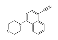 4-thiomorpholin-4-ylnaphthalene-1-carbonitrile Structure