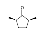 cis-2,5-dimethylcyclopentanone结构式