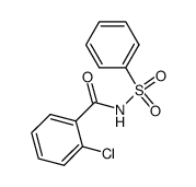 2-chloro-N-phenylsulfonylbenzamide Structure