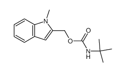 2-(tert-butylcarbamoyloxy-methyl)-1-methyl-indole结构式