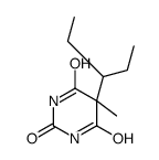 5-(1-Ethylpropyl)-5-methylbarbituric acid结构式