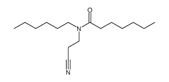 N-(2-Cyanoethyl)-N-hexylheptanamide Structure