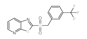 8-[[3-(trifluoromethyl)phenyl]methylsulfonyl]-9-thia-2,7-diazabicyclo[4.3.0]nona-2,4,7,10-tetraene Structure