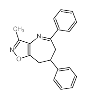 8-methyl-3,5-diphenyl-10-oxa-6,9-diazabicyclo[5.3.0]deca-5,8,11-triene structure