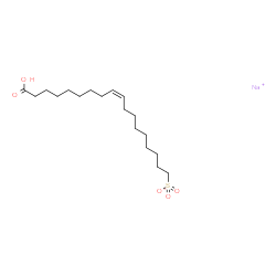 9-Octadecenoic acid (Z)-, sulfonated, sodium salts Structure