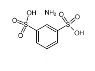 4-amino-toluene-3,5-disulfonic acid Structure