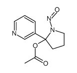 1-Nitroso-2-(3-pyridinyl)-2-pyrrolidinol acetate (ester) structure