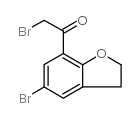 2-bromo-1-(5-bromo-2,3-dihydro-1-benzofuran-7-yl)ethanone Structure