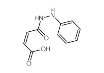 2-Butenedioic acid(2Z)-, mono(2-phenylhydrazide) (9CI) structure