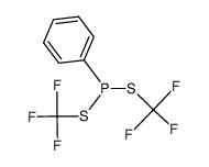 bis(trifluoromethyl) phenylphosphonodithioite Structure