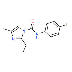 1H-Imidazole-1-carboxamide,2-ethyl-N-(4-fluorophenyl)-4-methyl-(9CI)结构式