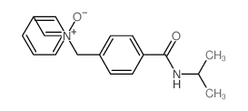 benzylidene-oxido-[[4-(propan-2-ylcarbamoyl)phenyl]methyl]azanium Structure