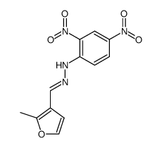 2-Methyl-3-<2.4-dinitro-phenylhydrazono>-furan结构式