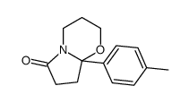 8a-(4-Methylphenyl)-3,4,8,8a-tetrahydro-2H-pyrrolo[2,1-b][1,3]oxazin-6(7H)-one结构式