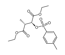 diethyl (2S,3R)-3-methyl-O-(p-toluenesulfonyloxy)malate结构式